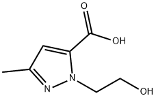 1H-Pyrazole-5-carboxylicacid,1-(2-hydroxyethyl)-3-methyl-(9CI)|1-(2-羟乙基)-3-甲基-1H-吡唑-5-羧酸