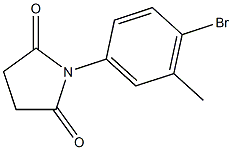 1-(4-bromo-3-methylphenyl)pyrrolidine-2,5-dione Structure
