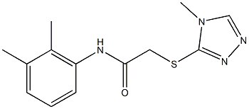 N-(2,3-dimethylphenyl)-2-[(4-methyl-4H-1,2,4-triazol-3-yl)sulfanyl]acetamide Struktur