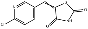 (5E)-5-[(6-chloropyridin-3-yl)methylidene]-1,3-thiazolidine-2,4-dione Structure