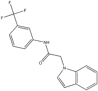 2-(1H-indol-1-yl)-N-[3-(trifluoromethyl)phenyl]acetamide Structure