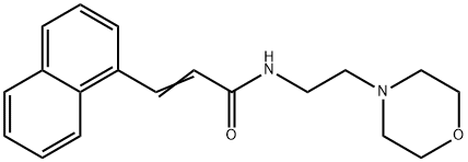 (2Z)-N-[2-(morpholin-4-yl)ethyl]-3-(naphthalen-1-yl)prop-2-enamide 结构式