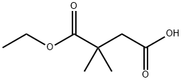 4-ethoxy-3,3-dimethyl-4-oxobutanoic acid Structure