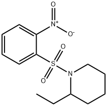 2-ethyl-1-[(2-nitrophenyl)sulfonyl]piperidine Struktur