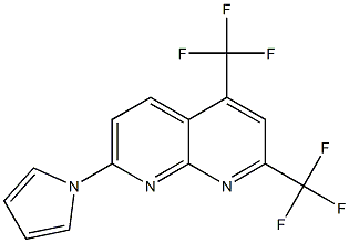 1,8-Naphthyridine,7-(1H-pyrrol-1-yl)-2,4-bis(trifluoromethyl)-(9CI) Structure