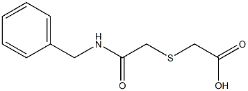 2-{[(benzylcarbamoyl)methyl]sulfanyl}acetic acid,,结构式