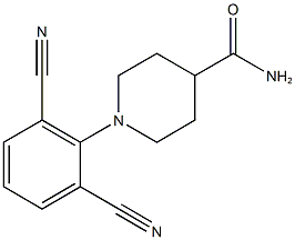 1-(2,6-dicyanophenyl)piperidine-4-carboxamide 结构式