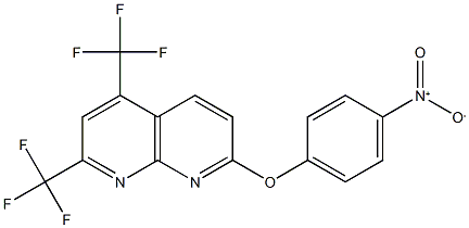 1,8-Naphthyridine,7-(4-nitrophenoxy)-2,4-bis(trifluoromethyl)-(9CI) 结构式