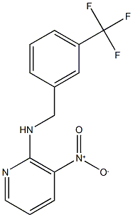 3-nitro-N-{[3-(trifluoromethyl)phenyl]methyl}pyridin-2-amine,,结构式