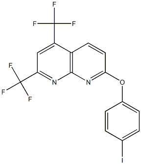 1,8-Naphthyridine,7-(4-iodophenoxy)-2,4-bis(trifluoromethyl)-(9CI) 结构式