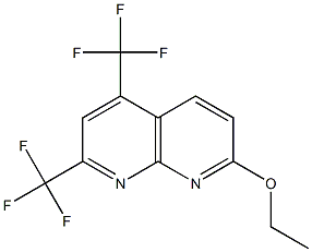 1,8-Naphthyridine,7-ethoxy-2,4-bis(trifluoromethyl)-(9CI) Struktur