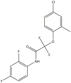 2-(4-chloro-2-methylphenoxy)-N-(2,4-difluorophenyl)-2,2-difluoroacetamide,,结构式