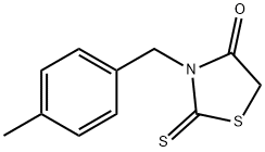 3-(4-甲基苄基)-2-硫代-1,3-噻唑烷酮-4-一 结构式