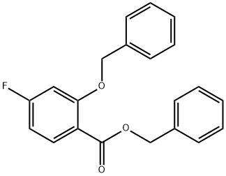 Benzyl 2-(Benzyloxy)-4-Fluorobenzoate Structure