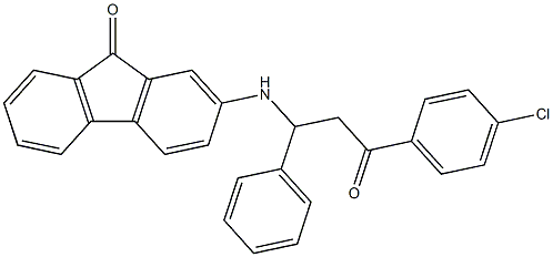 2-{[3-(4-chlorophenyl)-3-oxo-1-phenylpropyl]amino}-9H-fluoren-9-one