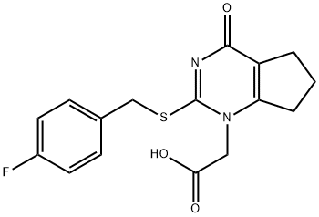1H-CyclopentapyriMidine-1-acetic acid, 2-[[(4-fluorophenyl)Methyl]thio]-4,5,6,7-tetrahydro-4-oxo-