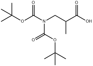 3-n-di-boc-2-methyl-propionic acid Struktur