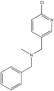 benzyl[(6-chloropyridin-3-yl)methyl]methylamine,,结构式