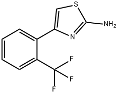 4-[2-(三氟甲基)苯基]-1,3-噻唑-2-胺, 383129-63-3, 结构式