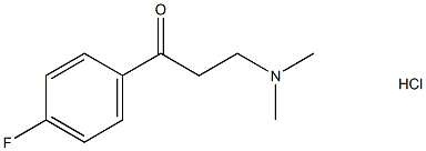 3-(二甲氨基)-1-(4-氟苯基)-1-丙酮盐酸盐, 3935-51-1, 结构式