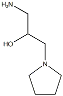 1-アミノ-3-(1-ピロリジニル)-2-プロパノール 化学構造式