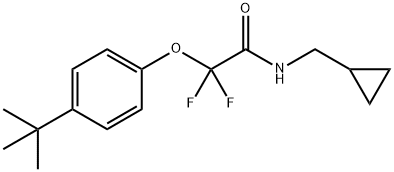 2-[4-(tert-butyl)phenoxy]-N-(cyclopropylmethyl)-2,2-difluoroacetamide Structure