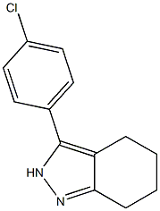 3-(4-chlorophenyl)-4,5,6,7-tetrahydro-2H-indazole,,结构式