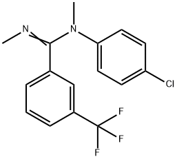 (Z)-N-(4-chlorophenyl)-N,N'-dimethyl-3-(trifluoromethyl)benzene-1-carboximidamide Structure