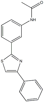 N-[3-(4-phenyl-1,3-thiazol-2-yl)phenyl]acetamide Structure