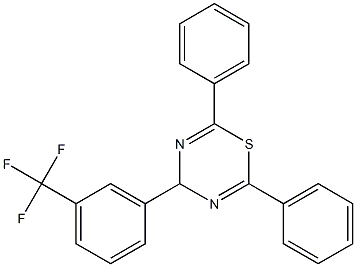 2,6-diphenyl-4-[3-(trifluoromethyl)phenyl]-4H-1,3,5-thiadiazine Structure