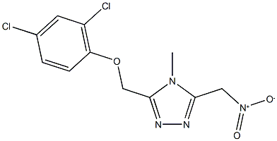 3-[(2,4-dichlorophenoxy)methyl]-4-methyl-5-(nitromethyl)-4H-1,2,4-triazole Structure