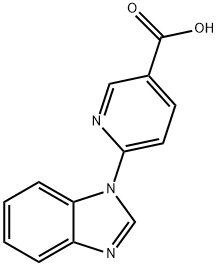 6-(1H-1,3-苯并二唑-1-基)吡啶-3-羧酸,400078-72-0,结构式