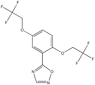 5-[2,5-bis(2,2,2-trifluoroethoxy)phenyl]-1,2,4-oxadiazole Structure