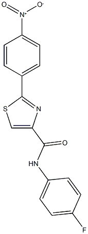 N-(4-fluorophenyl)-2-(4-nitrophenyl)-1,3-thiazole-4-carboxamide Structure