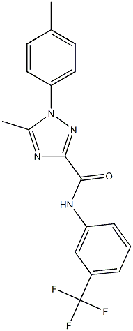 5-methyl-1-(4-methylphenyl)-N-[3-(trifluoromethyl)phenyl]-1H-1,2,4-triazole-3-carboxamide|