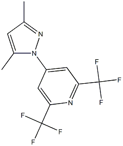 4-(3,5-dimethyl-1H-pyrazol-1-yl)-2,6-bis(trifluoromethyl)pyridine Structure