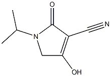 1H-Pyrrole-3-carbonitrile,2,5-dihydro-4-hydroxy-1-(1-methylethyl)-2-oxo-(9CI) 结构式