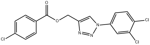 [1-(3,4-dichlorophenyl)-1H-1,2,3-triazol-4-yl]methyl 4-chlorobenzoate,400081-86-9,结构式