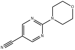 2-吗啉嘧啶-5-甲腈, 400082-62-4, 结构式