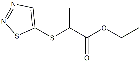 ethyl 2-(1,2,3-thiadiazol-5-ylsulfanyl)propanoate Structure