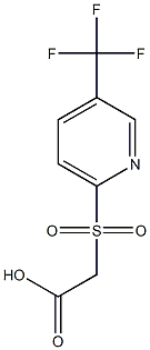 2-(5-(trifluoromethyl)pyridin-2-ylsulfonyl)acetic acid 结构式