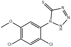 1-(2,4-dichloro-5-methoxyphenyl)-1H-1,2,3,4-tetrazole-5-thiol,400085-60-1,结构式
