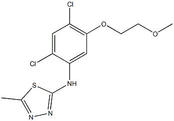 N-[2,4-dichloro-5-(2-methoxyethoxy)phenyl]-5-methyl-1,3,4-thiadiazol-2-amine