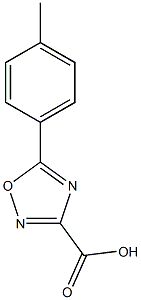 5-(4-methylphenyl)-1,2,4-oxadiazole-3-carboxylic acid Struktur