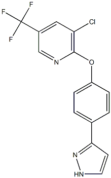 3-chloro-5-(trifluoromethyl)-2-pyridinyl 4-(1H-pyrazol-3-yl)phenyl ether