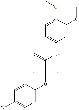 2-(4-chloro-2-methylphenoxy)-N-(3,4-dimethoxyphenyl)-2,2-difluoroacetamide