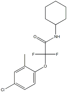 2-(4-chloro-2-methylphenoxy)-N-cyclohexyl-2,2-difluoroacetamide|