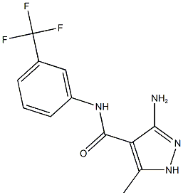 3-amino-5-methyl-N-[3-(trifluoromethyl)phenyl]-1H-pyrazole-4-carboxamide