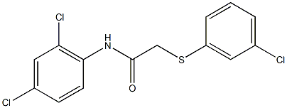 2-[(3-chlorophenyl)sulfanyl]-N-(2,4-dichlorophenyl)acetamide Structure