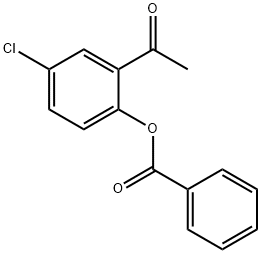 2-acetyl-4-chlorophenyl benzoate Struktur
